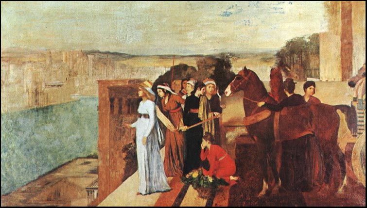 Edgar Degas Semiramis Building Babylon